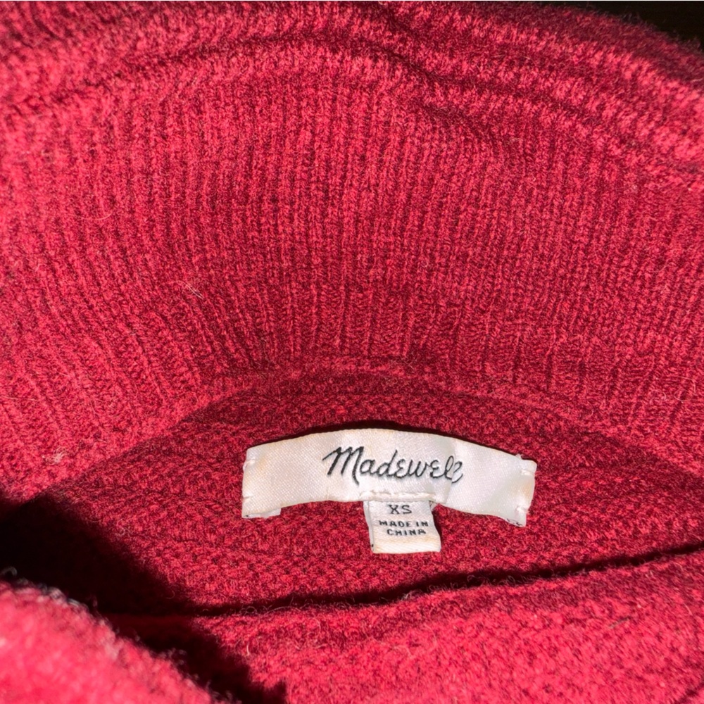 Madewell Skyscraper Mockneck Wool Sweater Dress - Picture 4 of 5
